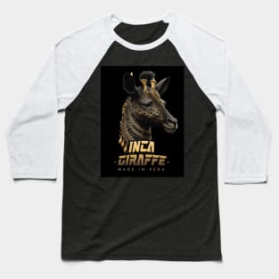 Inca Giraffe Baseball T-Shirt